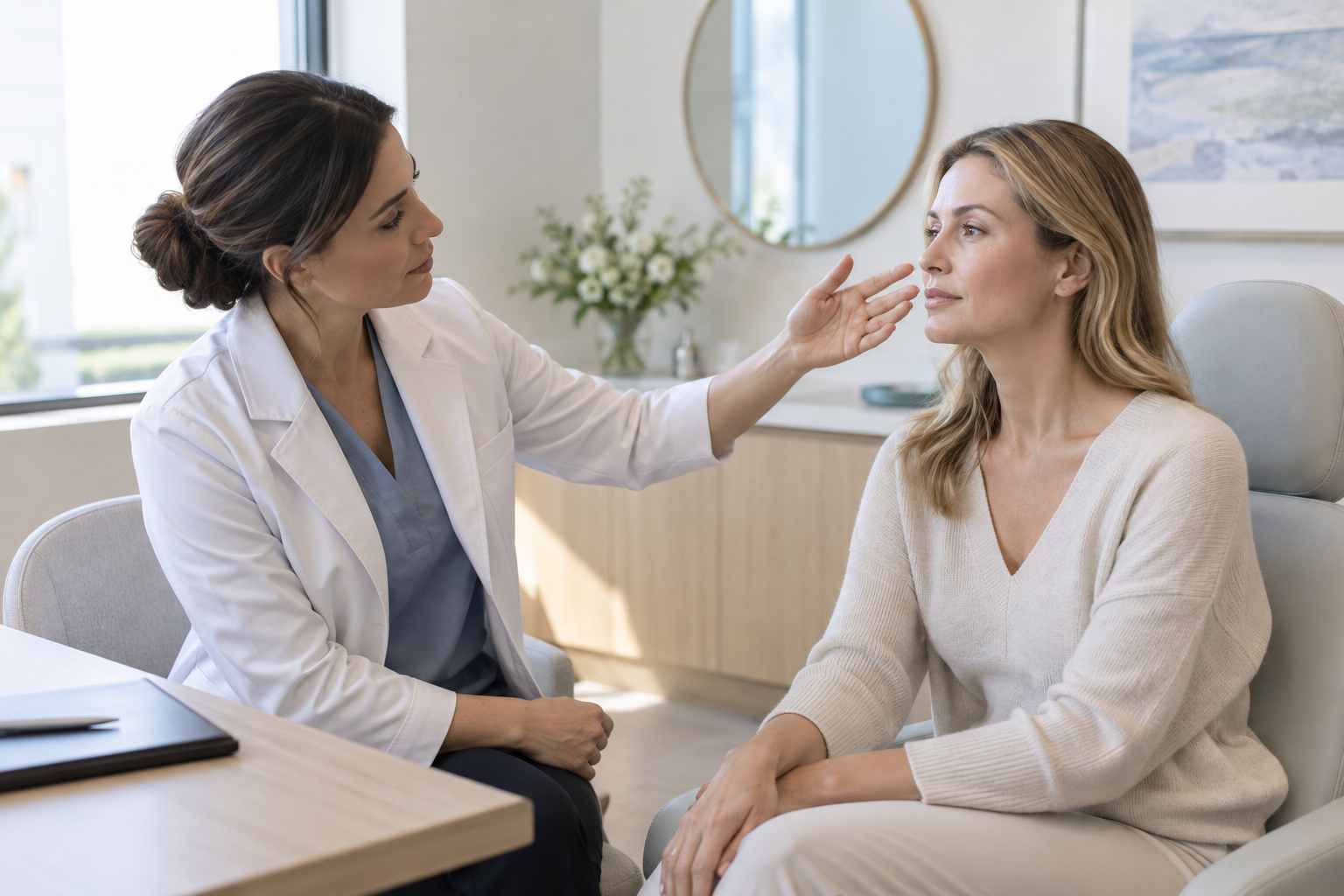 Valoración profesional de las proporciones del tercio medio facial
